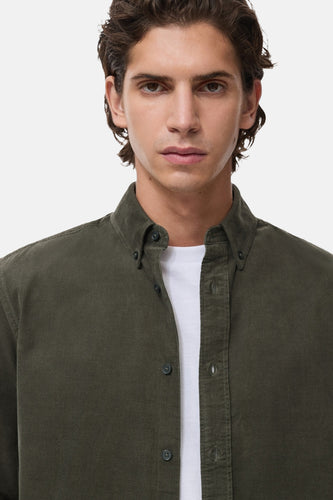 Chemise à manches longues - vert - MANGO - 5