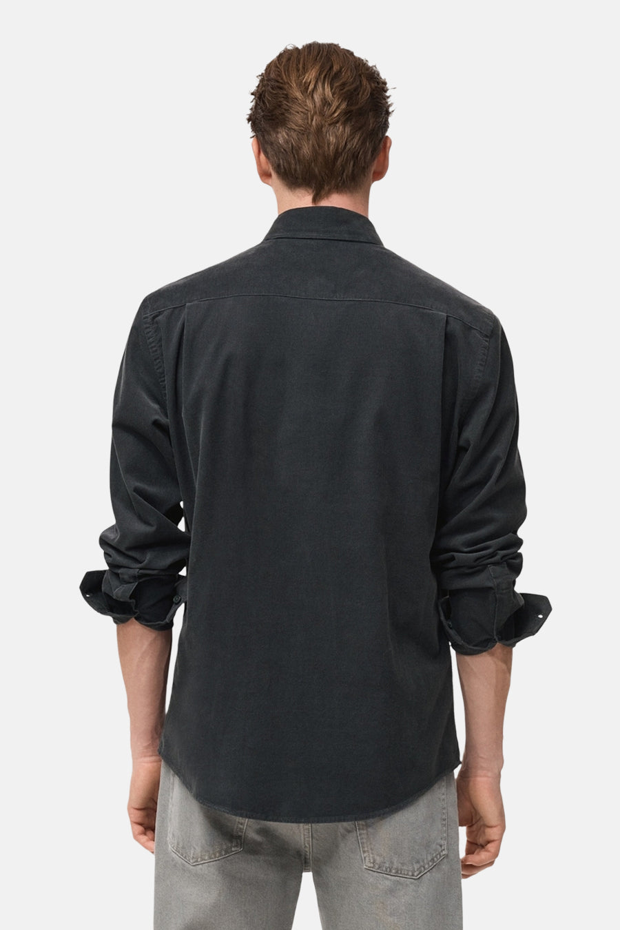 Chemise à manches longues - gris - MANGO - 3