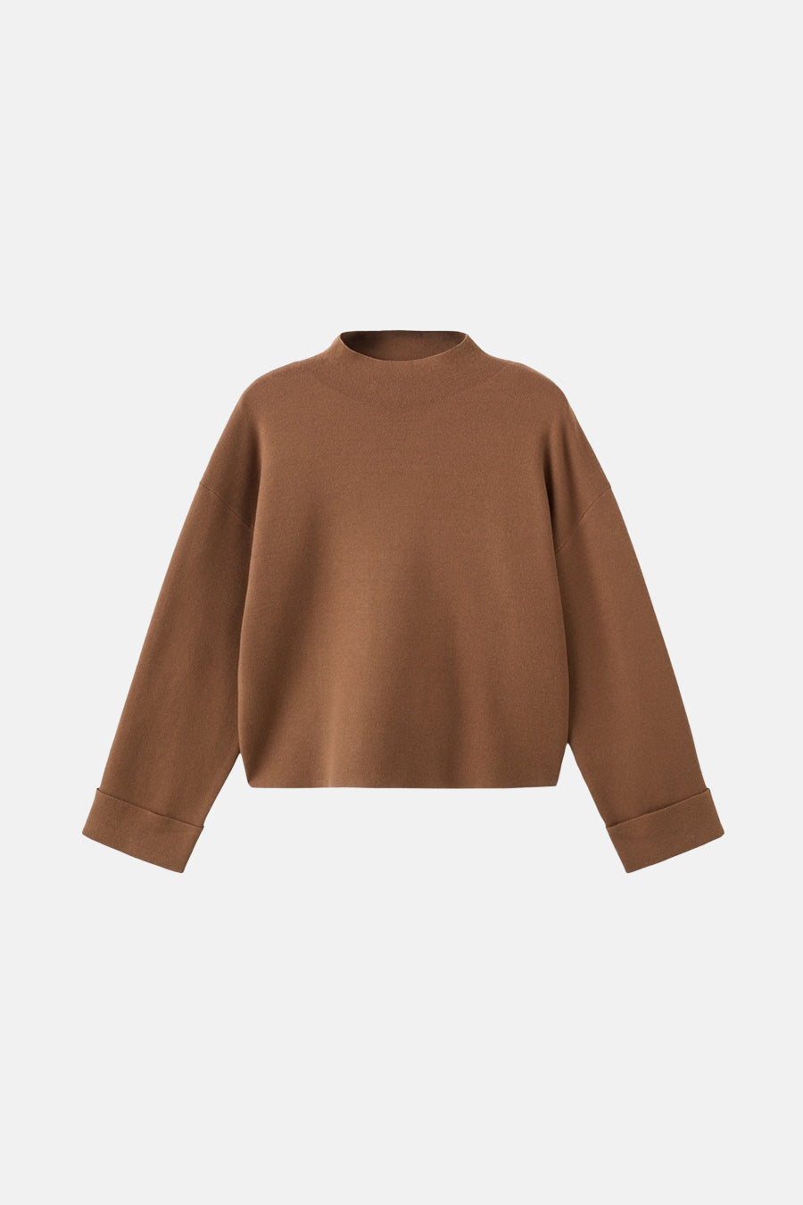 Pull à col roulé - brun