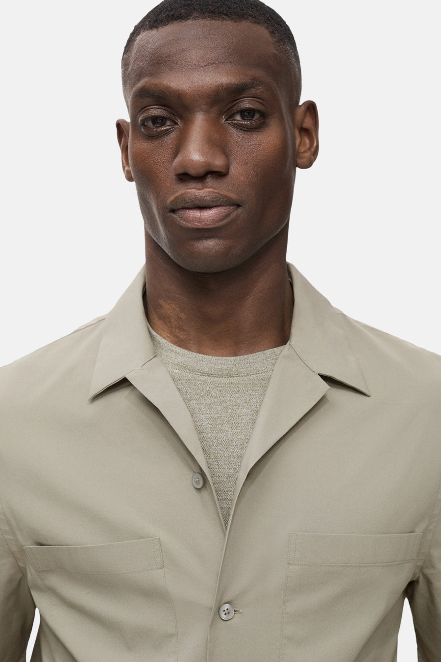 Chemise à manches courtes - Kaki - MANGO