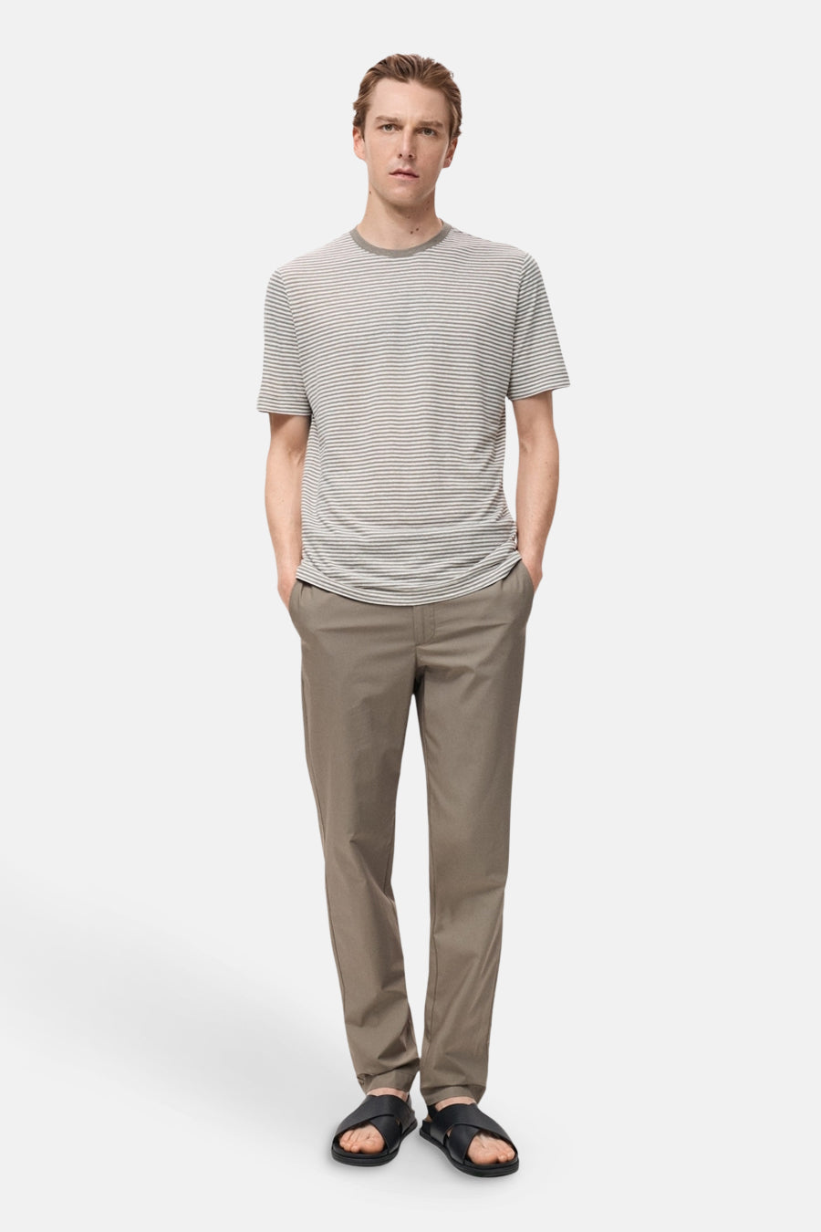 Pantalon - brun - MANGO