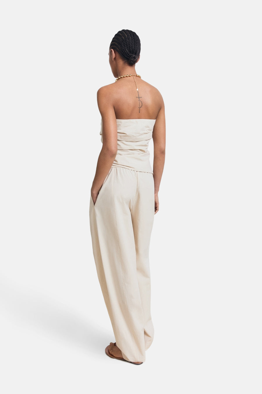 Pantalon - beige - MANGO - 3