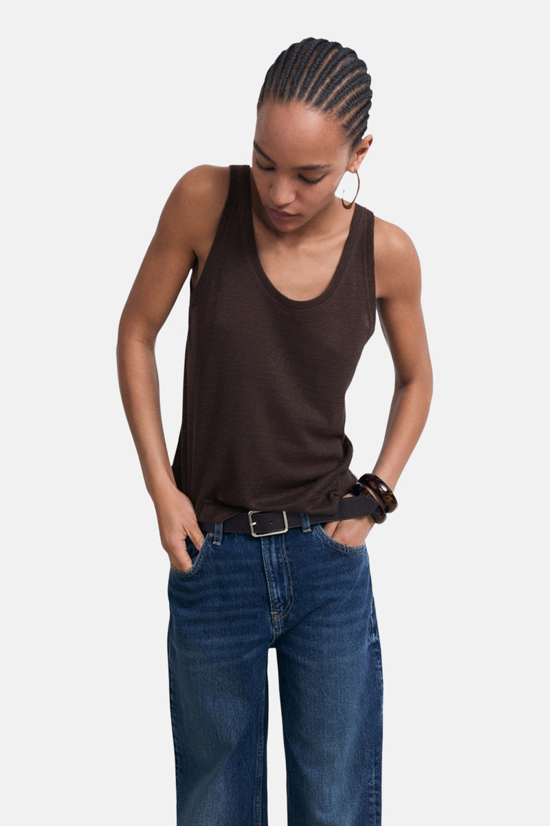 Débardeur - brun