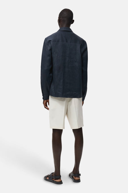 Chemise à manches longues - Bleu foncé