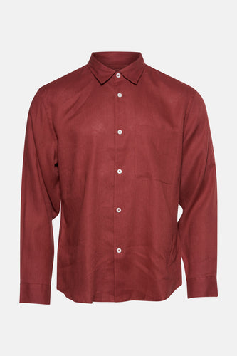 Chemise à manches longues - rouge