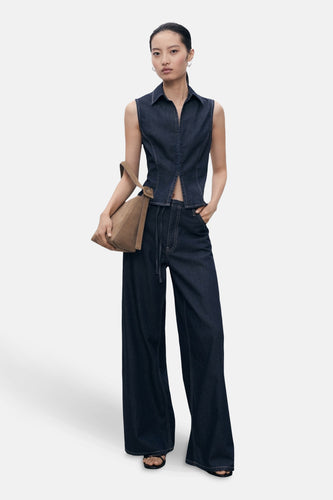 Chemisier - Dark blue denim - MANGO