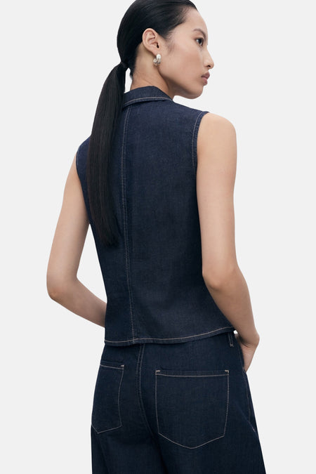 Chemisier - Dark blue denim