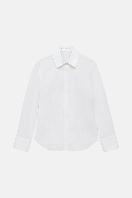 Chemise à manches longues - blanc