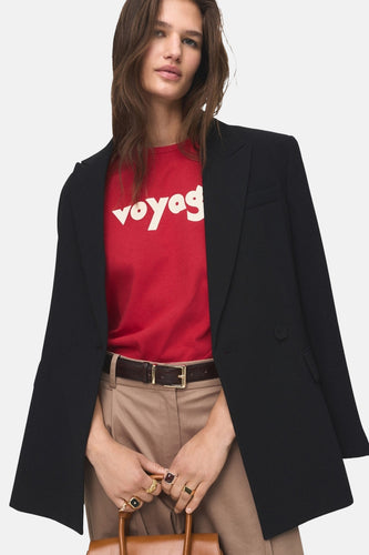 T-shirt à manches courtes - Rouge - MANGO - 6