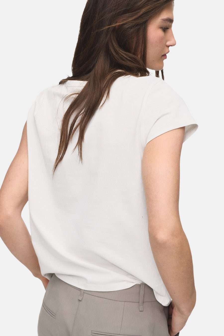 T-shirt à manches courtes - Blanc - MANGO - 3