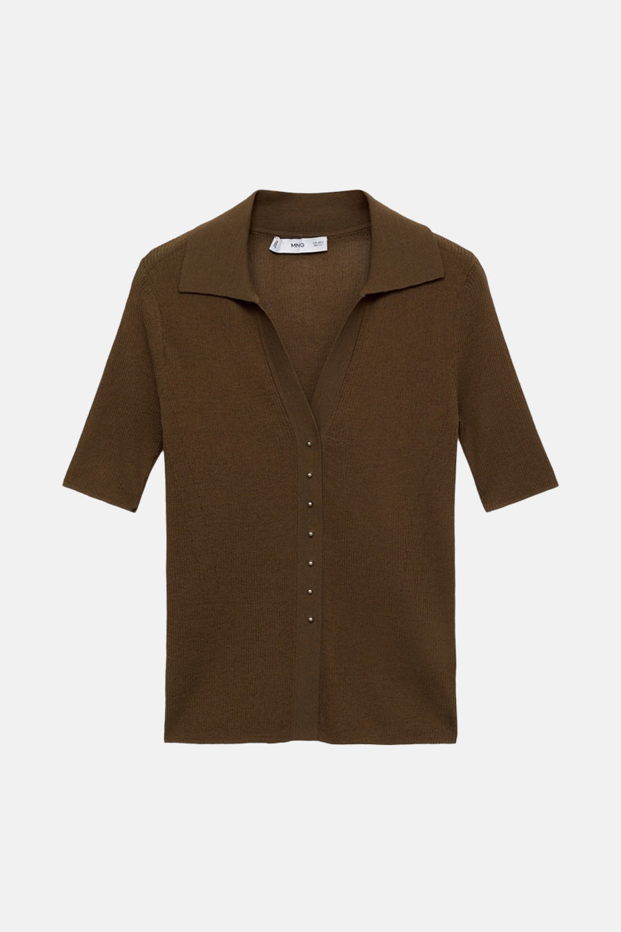 Polo à manches courtes - Kaki - MANGO - 6