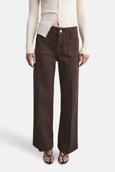 Jeans coloré Brun - MANGO