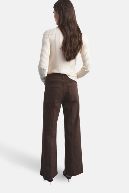 Jeans coloré Brun - MANGO