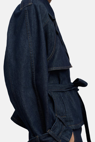Veste - Dark blue denim - MANGO
