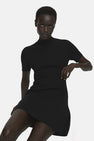 Robe à manches courtes - noir