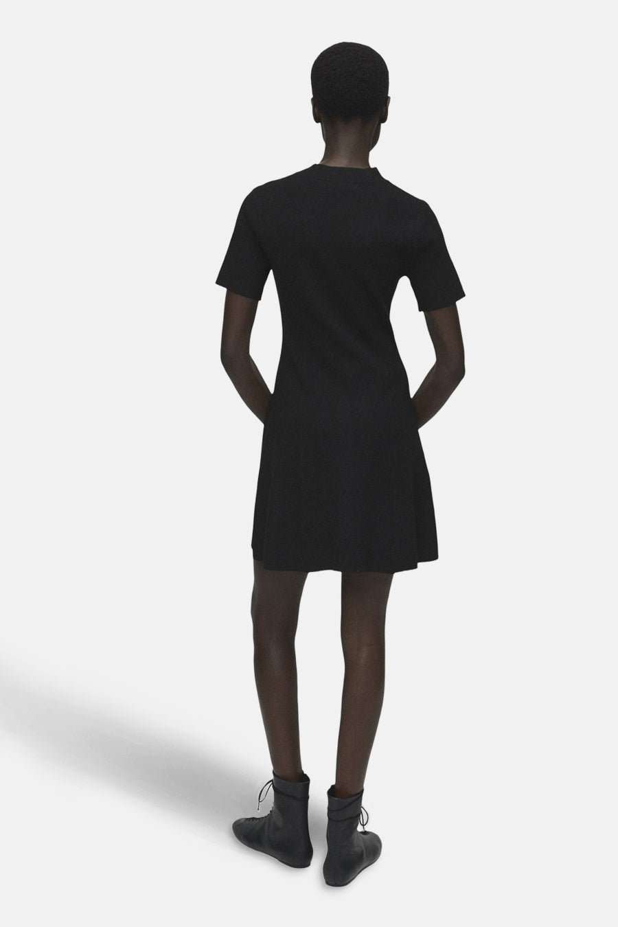 Robe à manches courtes - noir - MANGO - 3