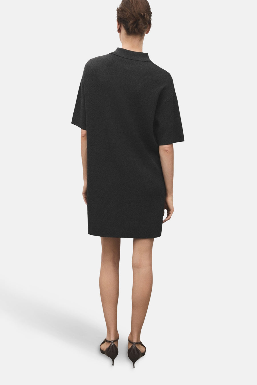 Robe à manches courtes - gris - MANGO