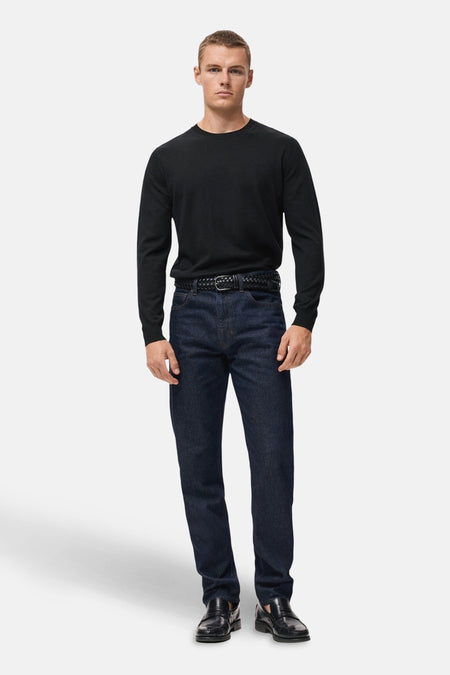 Pull à col rond - noir