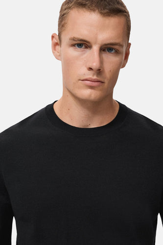 Pull à col rond - noir - MANGO - 5