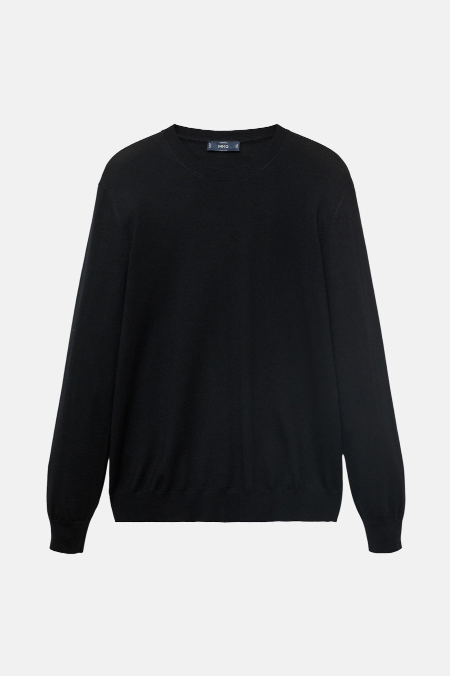 Pull à col rond - noir - MANGO - 5