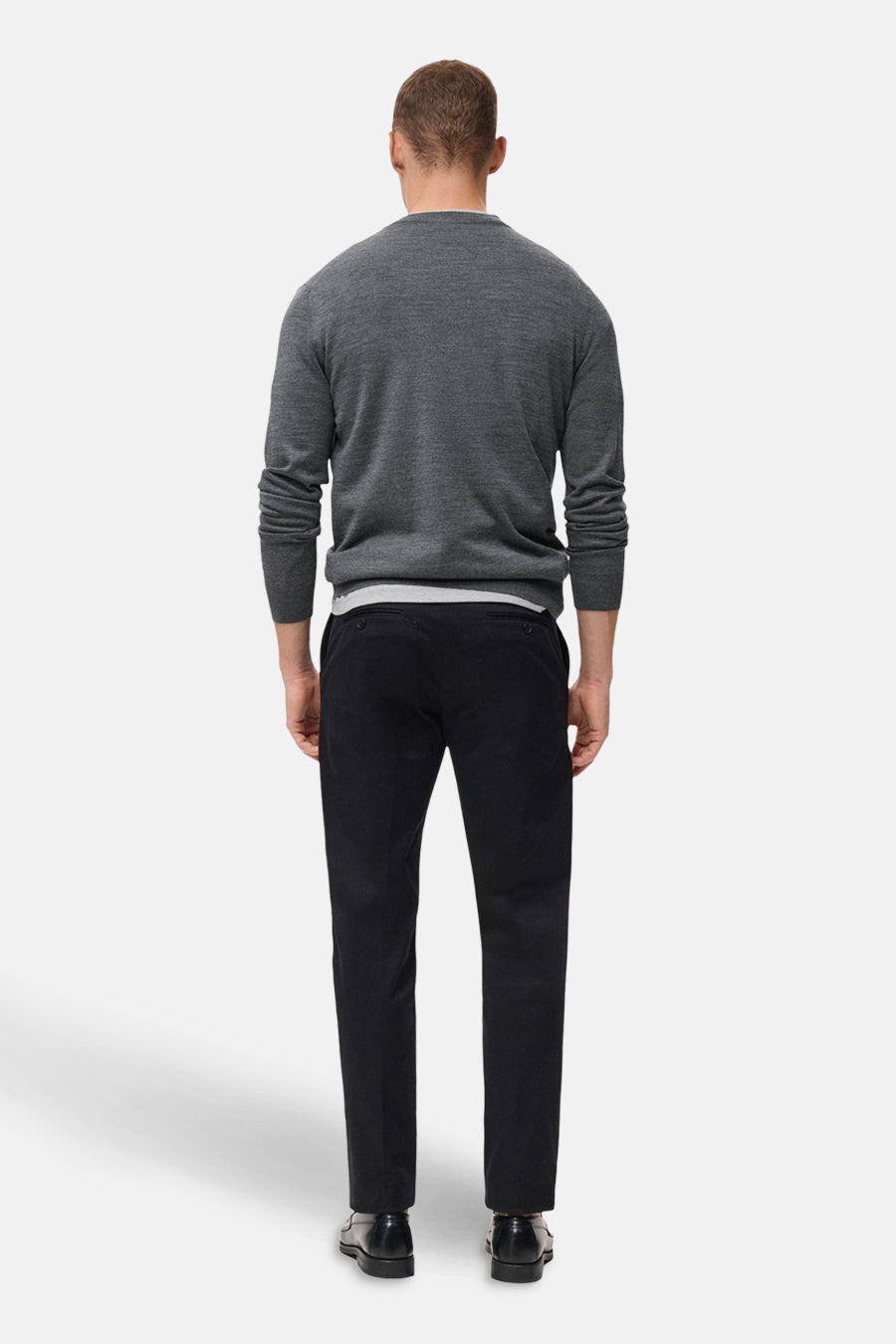 Pull à col rond - gris - MANGO - 3