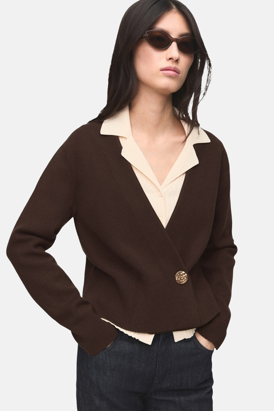 Gilet - brun - MANGO