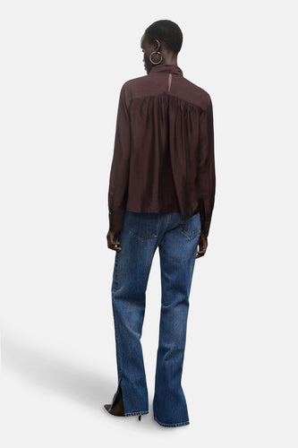 Blouse à manches longues - brun - MANGO