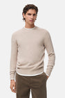Pull à col rond - beige