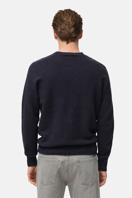 Pull à col rond - Bleu foncé
