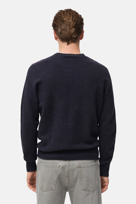 Pull à col rond - Bleu foncé