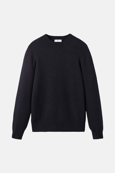 Pull à col rond - Bleu foncé