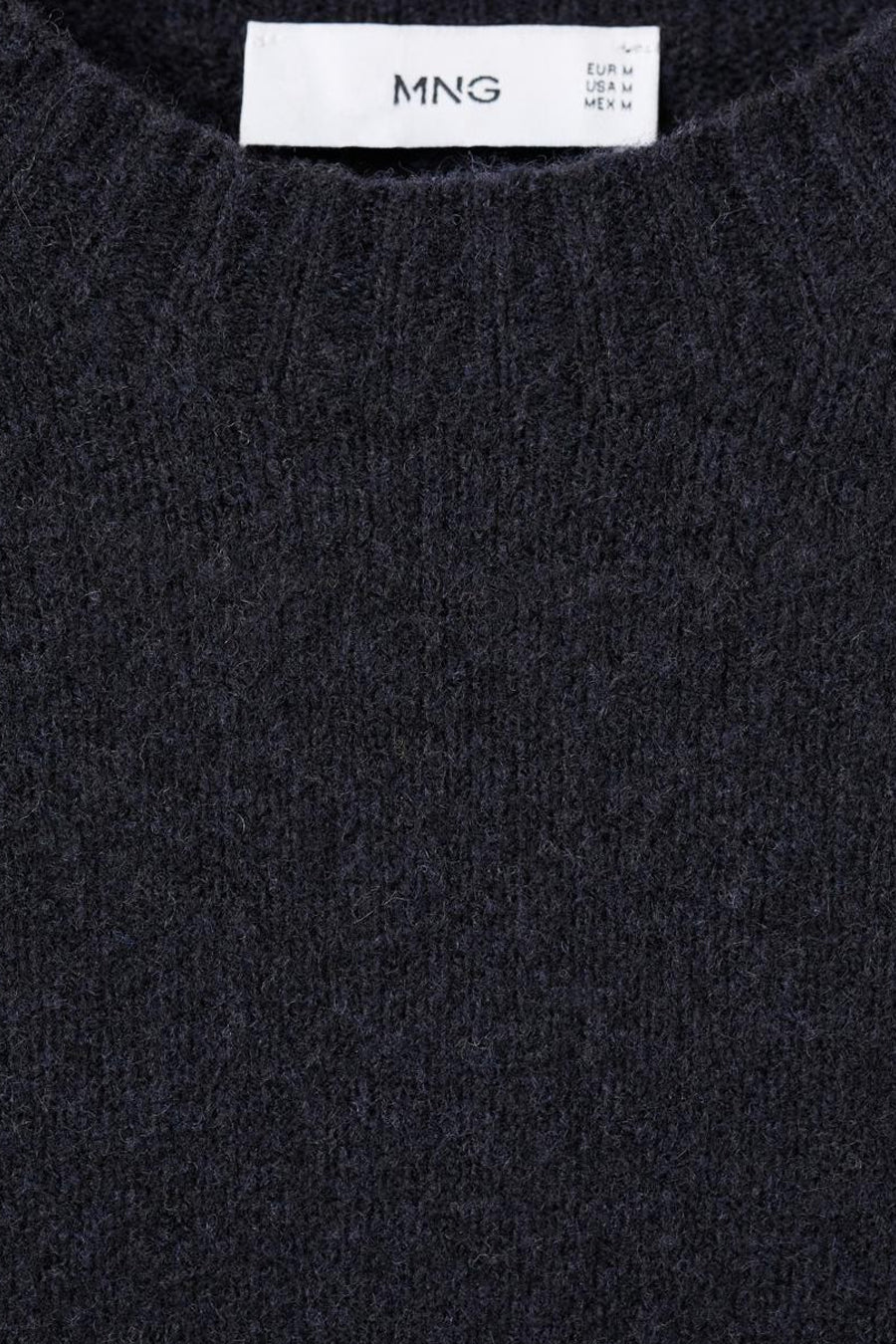 Pull à col rond - Bleu foncé - MANGO