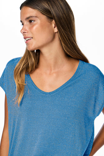 T-shirt à manches courtes - bleu - PIECES®