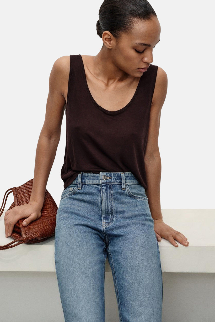 NEWMOM - mid blue denim - MANGO