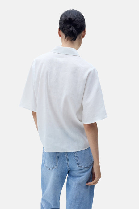 Chemise à manches courtes - blanc