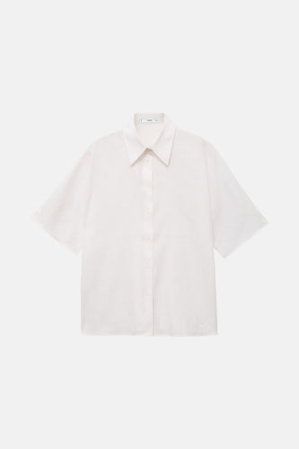 Chemise à manches courtes - blanc - MANGO