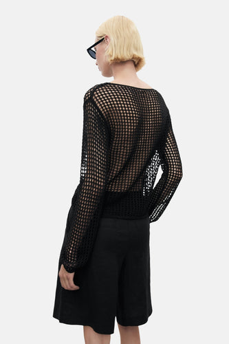 Pull à col rond - noir - MANGO