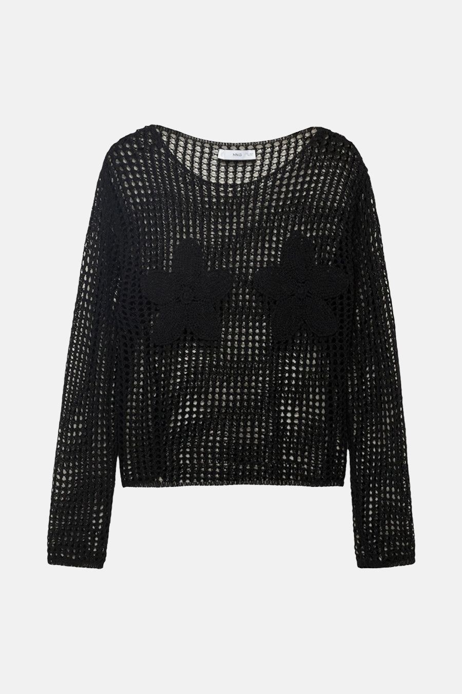 Pull à col rond - noir - MANGO