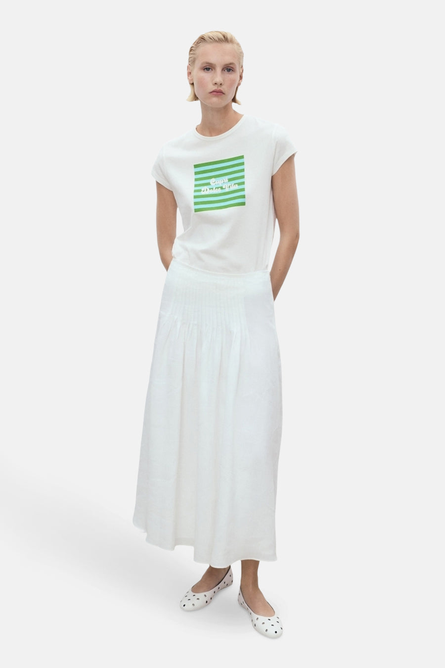 T-shirt à manches courtes - Blanc - MANGO