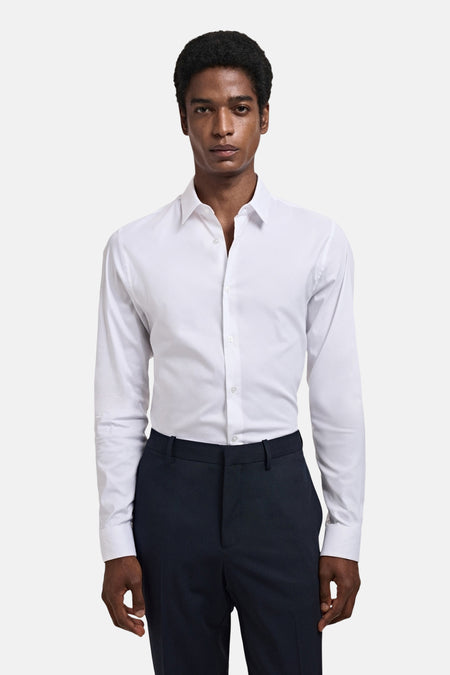Chemise à manches longues - blanc