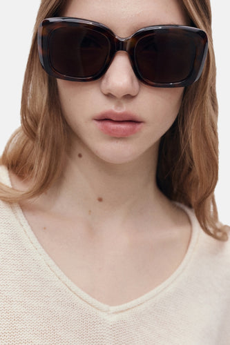 Pull à col en V - blanc - MANGO