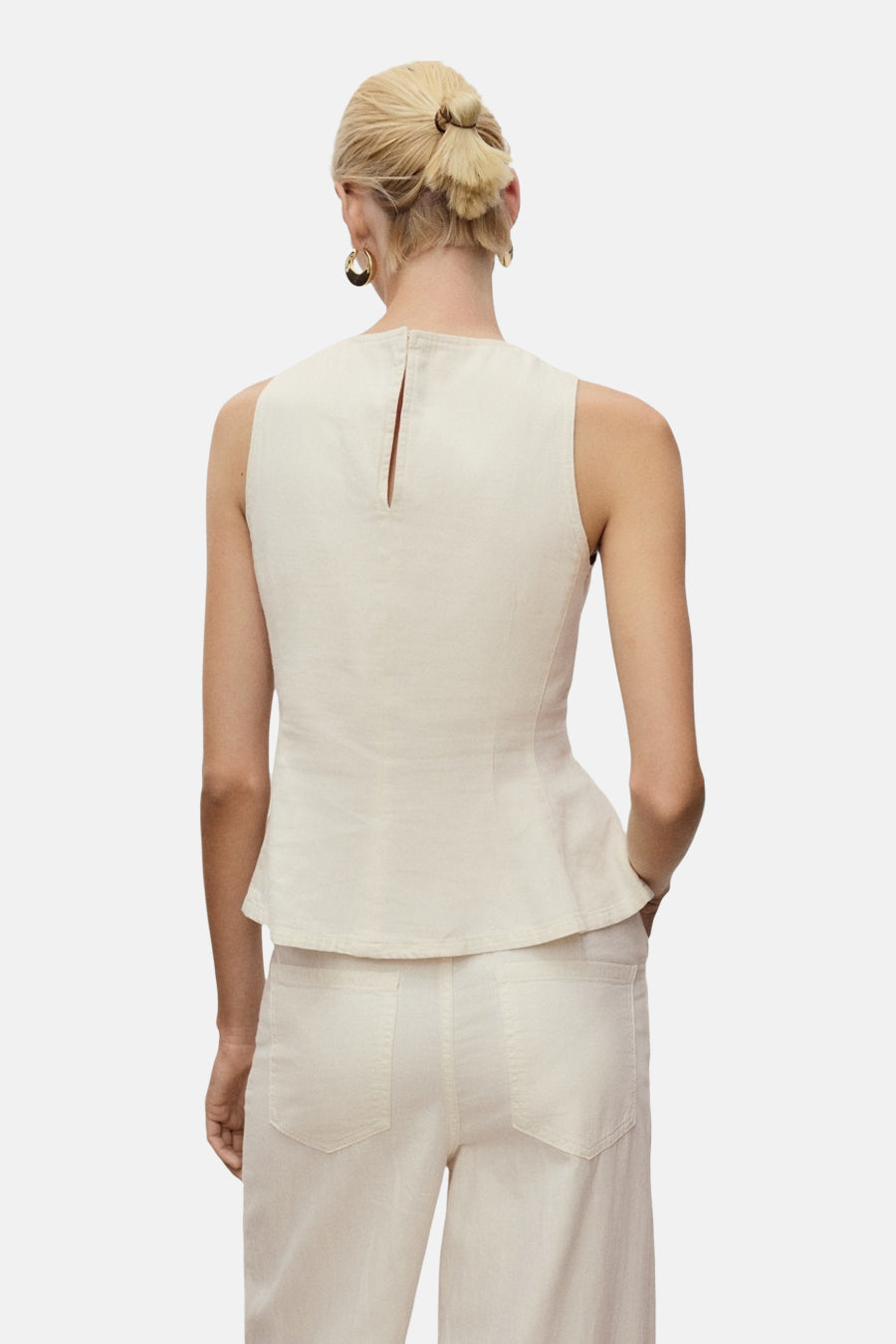 Blouse - Écru - MANGO