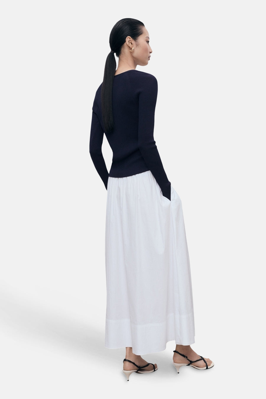 Pull à col rond - bleu - MANGO - 3