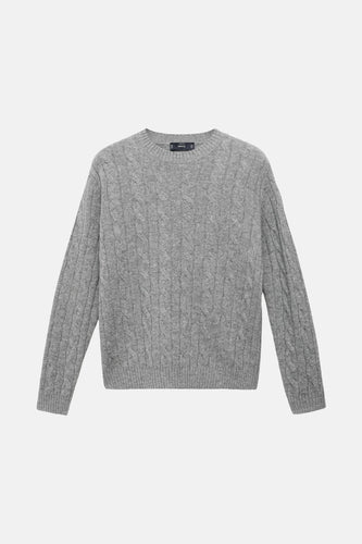 Pull à col rond - gris - MANGO