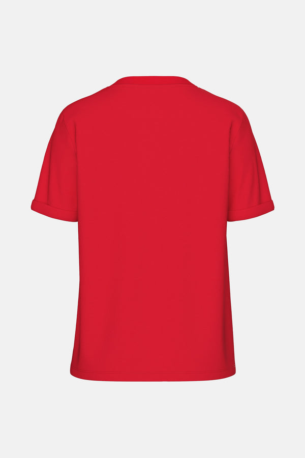 Top uni manche courte Rouge - PIECES®
