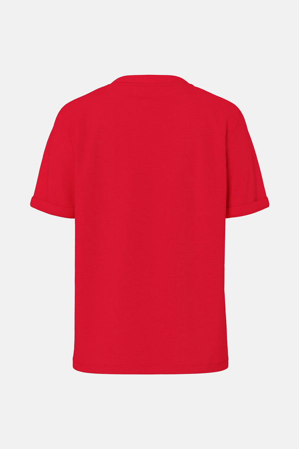 Top uni manche courte Rouge - PIECES®