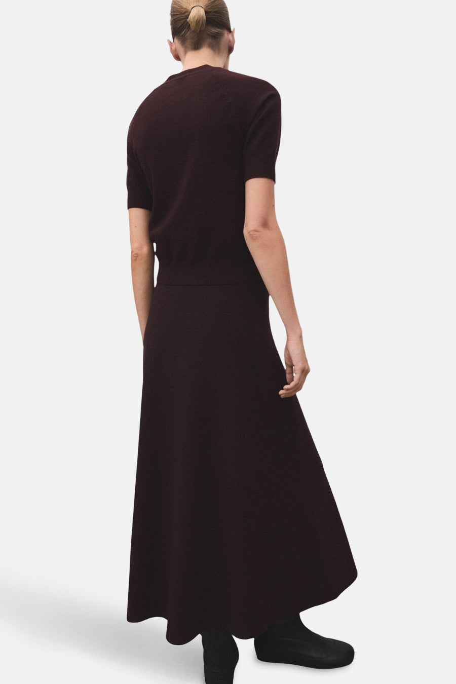 Jupe longue - bordeaux - MANGO