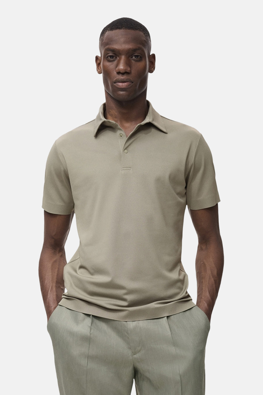 Polo à manches courtes - Kaki - MANGO