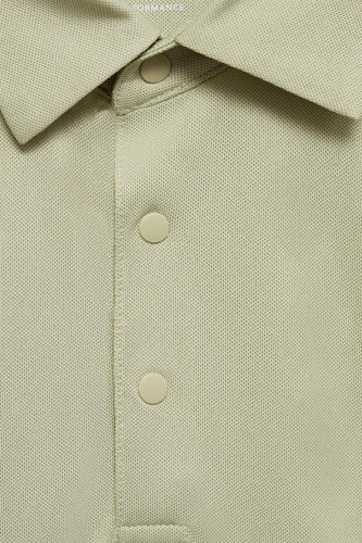 Polo à manches courtes - vert - MANGO