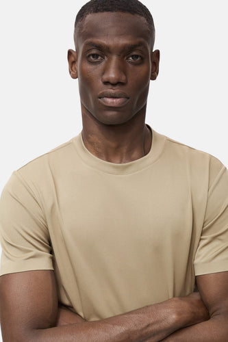 T-shirt à manches courtes - beige - MANGO